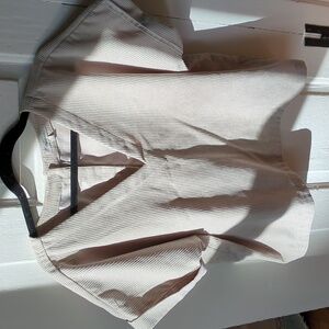 Corduroy v-neck top with buttons
